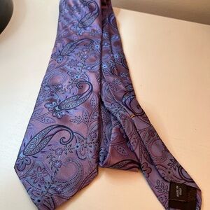 Robert Talbott Purple Paisley Men's Silk Tie
